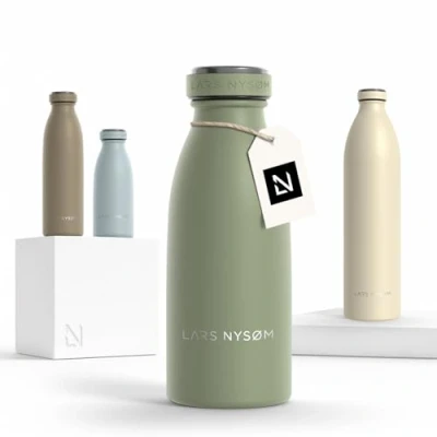 Abbildung von LARS NYSØM Isolierflasche Ren, BPA Freie Thermosflasche 350ml 500ml 750ml 1l 1,5l