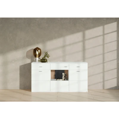 Abbildung von set one by Musterring Sideboard &quot;TACOMA&quot;, Typ 53, Breite 180 cm, mit getönter Glastür
