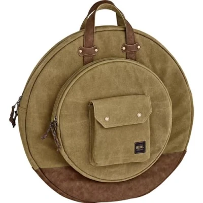 Abbildung von Meinl Cymbals 56 cm Beckentasche gewachste Canvas Kollektion verstellbare Rucksackgurte, robuster Stoff und Tragegriff, 2 Jahre Garantie (MWC22KH)