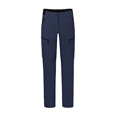 Abbildung von Bergson Outdoorhose PORI Zipp Off Damen Wanderhose, robust, elastisch, Normalgrößen, peacoat blau