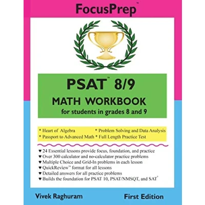 Abbildung von PSAT 8/9 MATH Workbook: for students in grades 8 and 9. (FocusPrep)