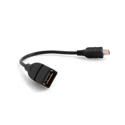 Abbildung von System S Mini USB Male zu A 2.0 Female Datenkabel Ladekabel Adapter Kabel Verlängerung 10 cm