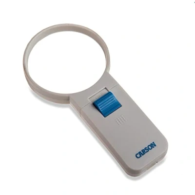 Abbildung von Carson Illuminated Handheld 4x Lupe mit LED und asphärischer 3&quot; Linse (SV 40)