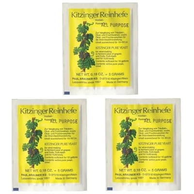 Abbildung von 3x Arauner Universal Reinhefe Weinhefe Rotwein Weißwein