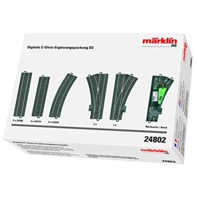 Abbildung von Märklin Gleise Set Digit. C Gleis Ergänzungsp. D2, Wechselstrom 24802, H0