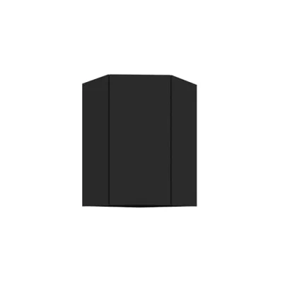Abbildung von Küchen Eckhängeschrank 60x60 cm Siena Schwarz Küche Küchenzeile Küchenblock