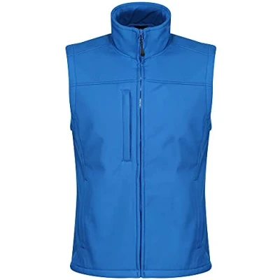 Abbildung von Regatta Professional Softshell Weste Flux für Herren, Oxford Blau, Größe XXL (Herstellergröße: XXL), wasserabweisend und wärmend