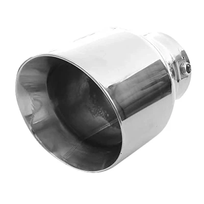 Abbildung von Universal Auspuffblende Endrohr Sport Schalldämpfer Edelstahl Chrom