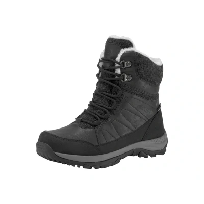 Abbildung von HI TEC RIVA MID WP Snowboot/Winterstiefel, Damen, Größe: 36, Black Lederimitat/textil