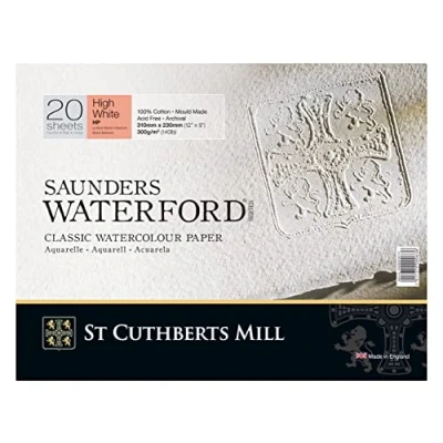 Abbildung von St Cuthberts Mill SAUNDERS WATERFORD SERIES Aquarellpapier, 300g/m², rundumgeleimt, ‎31 x 23 cm mit 20 Blatt