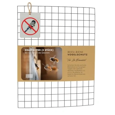 Abbildung von Drahtgitter für Insektenhotel 33x22,8cm I 19mm Maschenweite Schutzgitter Wildbienen Metallgitter Bienenhotel Vogelschutz (2 Stück)