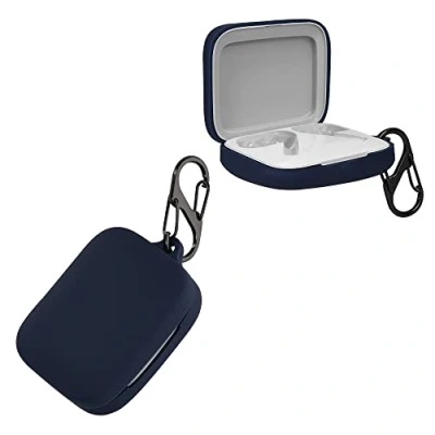 Abbildung von kwmobile Hülle kompatibel mit OnePlus Buds Pro 2 Kopfhörer Case TPU Silikon Cover Schutzhülle in Dunkelblau