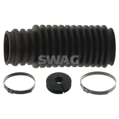 Abbildung von SWAG 20 94 5921 Faltenbalgsatz, Lenkung Gummi Vorderachse links, rechts mit Schellen BMW: 3 Limousine, Touring