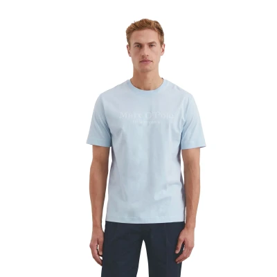 Abbildung von Marc O&#039;Polo Short Sleeve CREW NECK Inside Chest Tshirt print, Herren, Größe: Large, Starlight