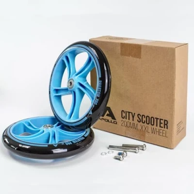 Abbildung von Apollo Scooter City 200mm Ersatzräder, auch als LED Rollen erhältlich, in Ausführung erhältlich