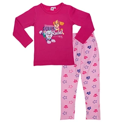 Abbildung von Paw Patrol RULE Nachtwäsche Set für Kinder, Größe: 110/116, Rosa pink