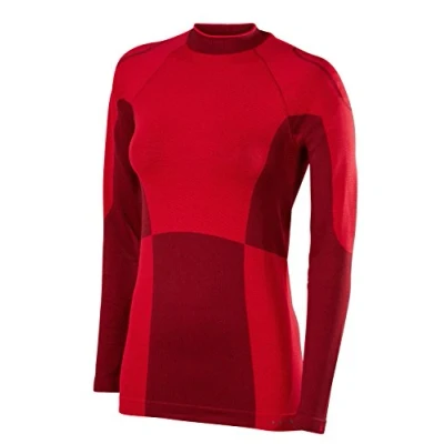 Abbildung von FALKE Damen Langarmshirt Maximum Warm Tight Fit, Sport Performance Material, 1 Stück, Rot (Scarlet 8070), Größe: XS
