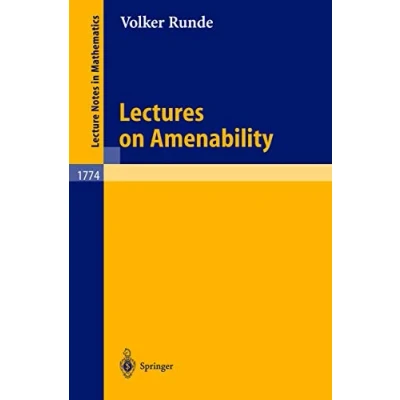 Abbildung von Lectures on Amenability (Lecture Notes in Mathematics, 1774, Band 1774)
