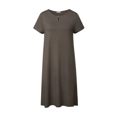 Abbildung von Street One IN UNI Jerseykleid, Damen, Größe: 34, Braun