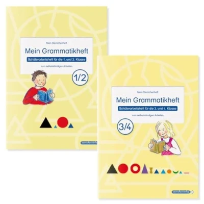 Abbildung von Mein Grammatikheft 1/2 &amp; 3/4 für die 1. bis 4. Klasse im Set: Meine Sternchenhefte zum selbstständigen Arbeiten