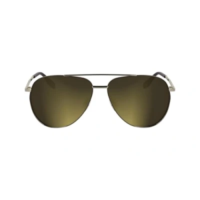 Abbildung von Karl Lagerfeld Unisex KL360S 712 Gläser SONNENBRILLEN Metall Gold Pilot Normal