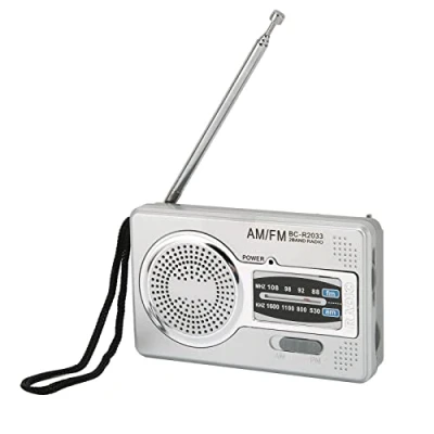 Abbildung von VBESTLIFE Tragbares UKW Radio, AM FM Transistorradio Chip Digitalradio Musikplayer mit Lautsprecher und Kopfhöreranschluss