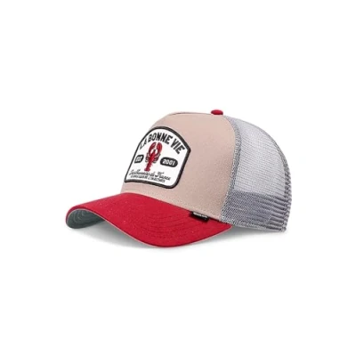 Abbildung von Djinn&#039;s Trucker LA Bonne VIE Cap, Herren, Größe: One Size, Khaki red grey