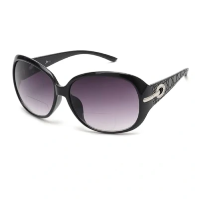 Abbildung von JM Klassisch Bifokale Lese Sonnenbrille für Damen Jahrgang Lesebrille Draussen UV Schutz Schwarz +1,25
