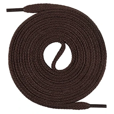 Abbildung von Mount Swiss Schnürsenkel flache Premium aus 100% Baumwolle, reißfest, 7 mm breit