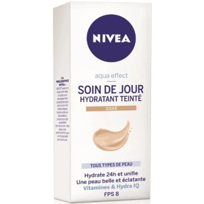 Abbildung von Nivea Visage Feuchtigkeitsspendende Tagespflege, goldfarben, 50 ml