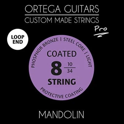 Abbildung von Ortega Guitars Custom Made Strings Pro Mandoline 8 Saiten/Loop ends Phosphor Bronze beschichtet (MAP 8)
