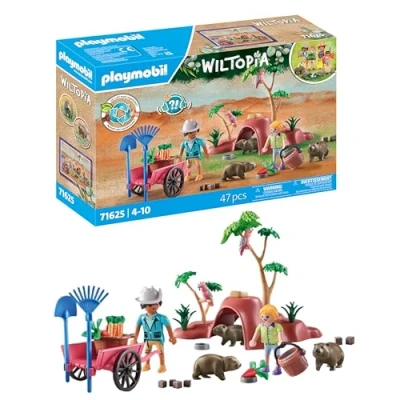 Abbildung von Playmobil® Konstruktions Spielset Wombat Unterschlupf (71625), Wiltopia, (47 St), Made in Germany