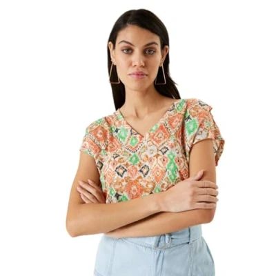 Abbildung von Garcia Tshirt print, Damen, Größe: Medium, Dusky peach