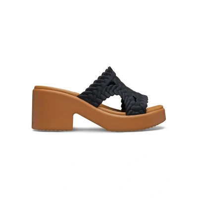 Abbildung von Crocs Herren Brooklyn Woven Slide Heel Sandalen, Black, 37/38 EU