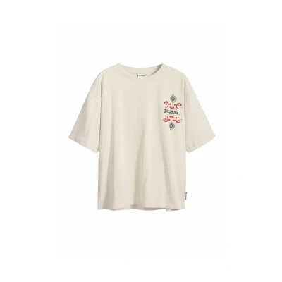 Abbildung von Desigual Tshirt print, Herren, Größe: Large, White