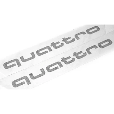 Abbildung von Audi 81A064317Y9B Q2 C Blade Dekorfolie Quattro Exterieur Schriftzug Brilliantschwarz