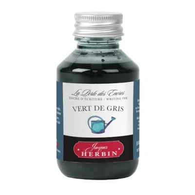 Abbildung von Herbin 17007T Tinteflakon 100 ml, für Federhalter, ideal Zeichen und Kalligraphie, Hellgrau, 1 Stück