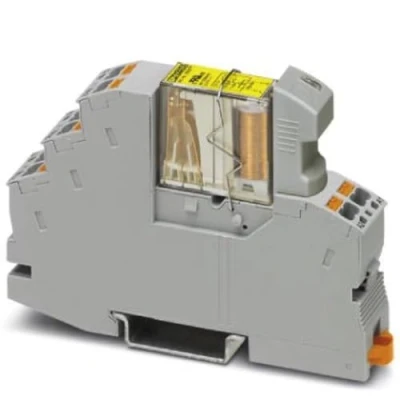 Abbildung von PHOENIX CONTACT RIF 1 RPT LDP 24DC/2X21/FG Vormontiertes Relaismodul mit Relaissockel, Sicherheitsrelais Zwangsgeführten Kontakten Gemäß DIN EN 61810 3, Steckbarem Anzeige, 10 Stück