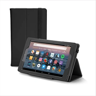 Abbildung von Nupro Premiumhülle für Fire HD 8 Tablet, faltbar, Schwarz