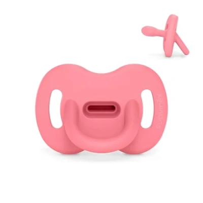 Abbildung von Suavinex Silikon Schnuller, 0/6 Monate &amp; Neugeborene, Physiologische Sx Pro Sauger, Weich Flexibel, Ideal zum Schlafen, Respektiert die Mundentwicklung, Colour Essence, Fuchsia