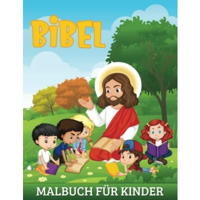 Abbildung von Bibel Malbuch für Kinder: 50 Illustrationen aus dem Alten und Neuen Testament
