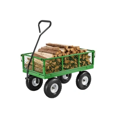 Abbildung von VEVOR Bollerwagen Transportwagen Gartenwagen Gerätewagen Handwagen 300kg Grün