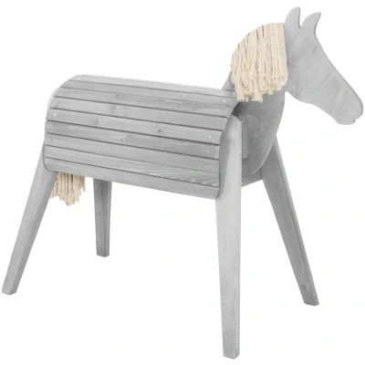 Abbildung von roba® Holzpferd Spielpferd, Gartenpferd, HxBxT: 123 x 65 153 cm, Sitzhöhe: 89 cm