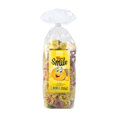 Abbildung von Bull &amp; Bear bunte Smiley Nudeln, 250g, Motivnudeln aus Hartweizengrieß, handgefertigt in deutscher Manufaktur, Pasta Geschenk