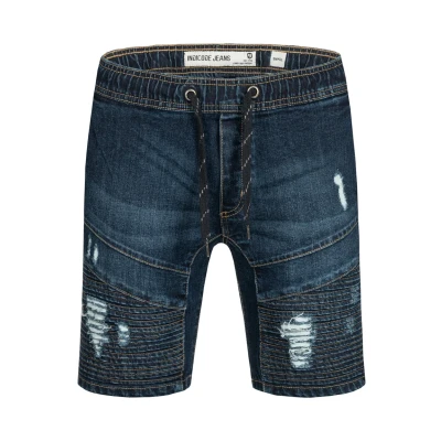 Abbildung von Indicode Jeans MIT Elastisc Shorts, Herren, Größe: Small, Dark blue