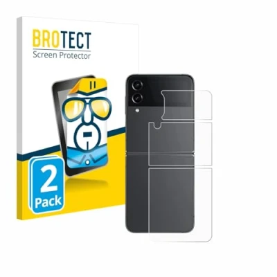 Abbildung von BROTECT (2 Stück Schutzfolie für Samsung Galaxy Z Flip 4 (Rückseite) Displayschutz Folie Ultra Klar