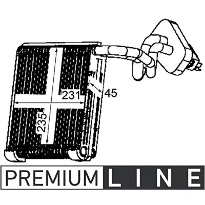 Abbildung von MAHLE ORIGINAL AE 111 000P Verdampfer mit Expansionsventil