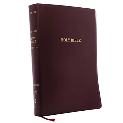 Abbildung von KJV Holy Bible: Super Giant Print with 43,000 Cross References, Burgundy Leather look, Red Letter, Comfort Print: King James Version