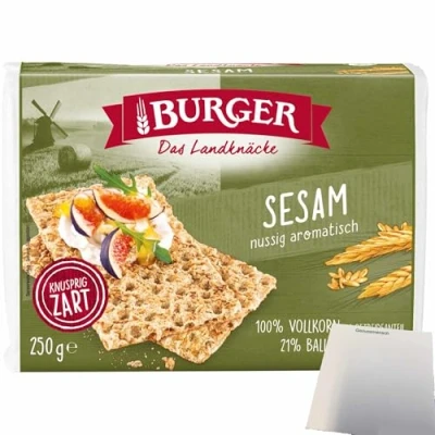 Abbildung von usy Bundle für Burger das Landknäcke Sesam nussig aromatisch (250g Packung) + Block