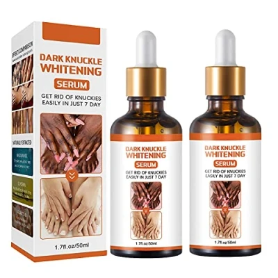 Abbildung von Acanthosis Nigricans Therapie Öl, dunkle Flecken Entferner aufhellen Körper schwarze Haut, Knöchel Whitening Serum, loszuwerden (2PCS)
